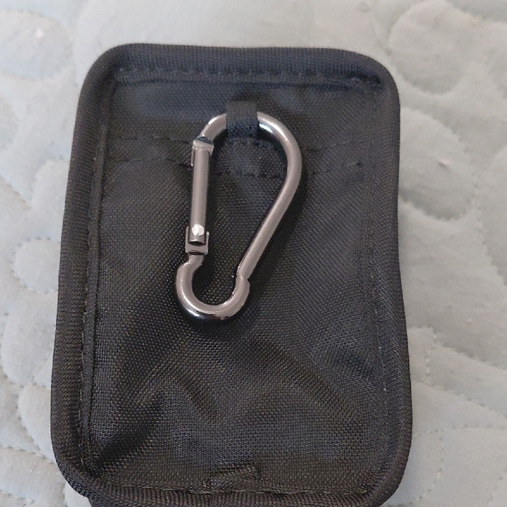 Black Mini Keychain Pouch New